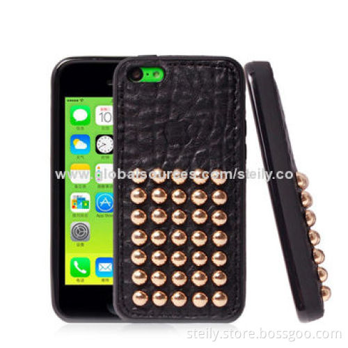 New arrival wild style TPU leather case with logo, for iPhone 5CNew